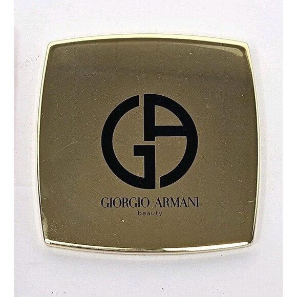 Giorgio Armani Beauty Pocket Mirror NEW In Red Case, 3" Gold Tone Mirror - Picture 2 of 5